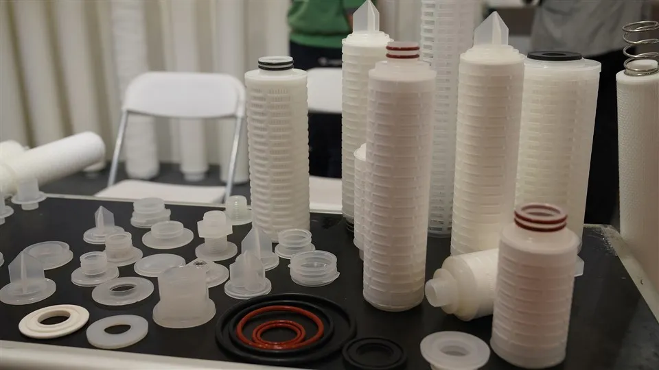 হাই ফ্লো মাইক্রোন মেমব্রেন ফিল্টার Ptfenylon Pleated ফিল্টার কার্টিজ